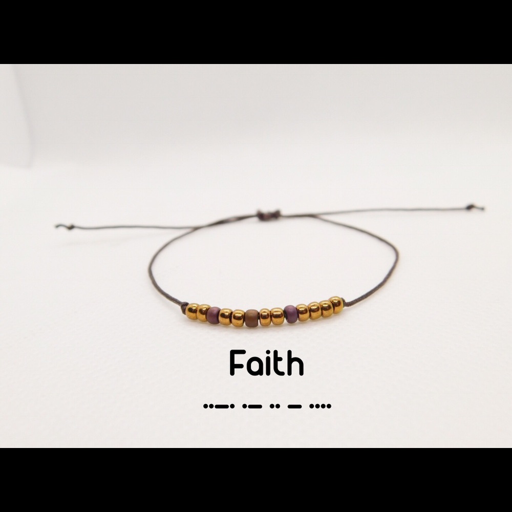 Morse Code Bracelet Handmade